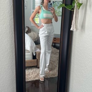 Dolce & Gabbana trousers - beautiful white double button fitted at waist